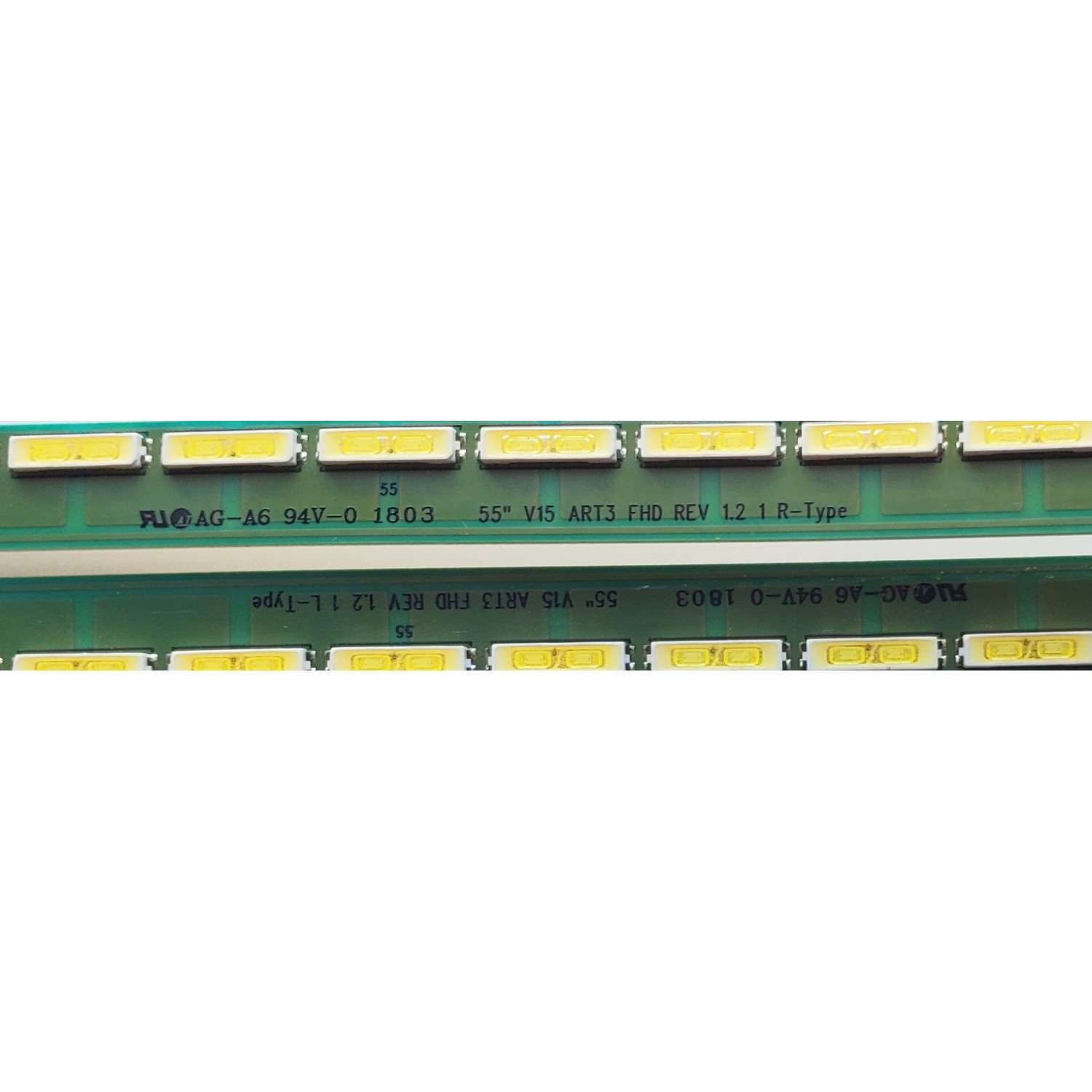 KIT DE LED'S PARA TV LG ((2 PIEZAS)) NUMERO DE PARTE  V15 ART3 FHD REV 1.2 / PANEL LD550EUE(FH)(B1) / MODELOS 55LX341C / 55LX343C / 55SM5B-BD  - Imagen 2